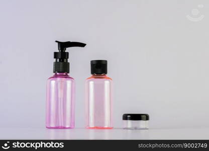 Empty bottle cream moisturizer lotion