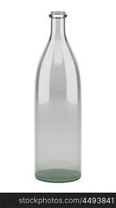 empty bottle isolated on white background. 3d illustration