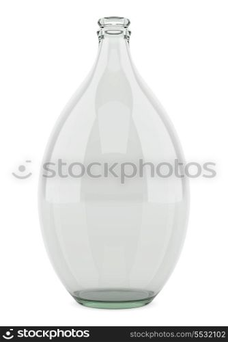 empty bottle isolated on white background