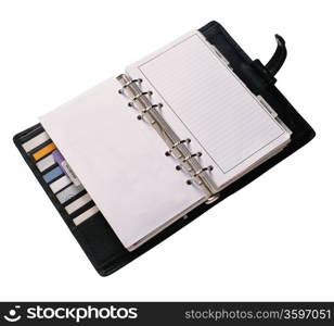 Empty business notebook or organizer