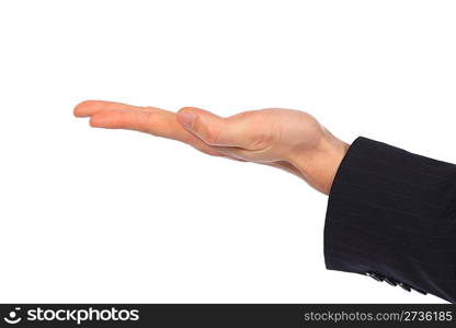 Empty businessman hand