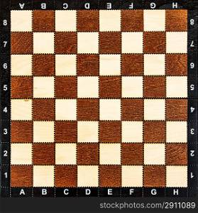 empty chess board without chess pieces