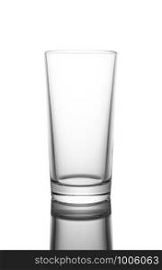 Empty clear glass, isolated on white background.. Empty clear glass, isolated on white background