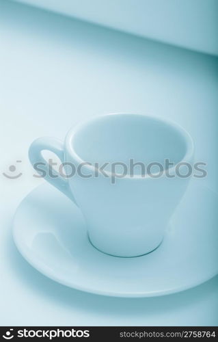 empty coffee cup. demitasse