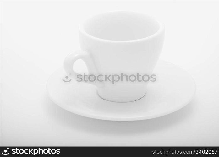 empty coffee cup. demitasse
