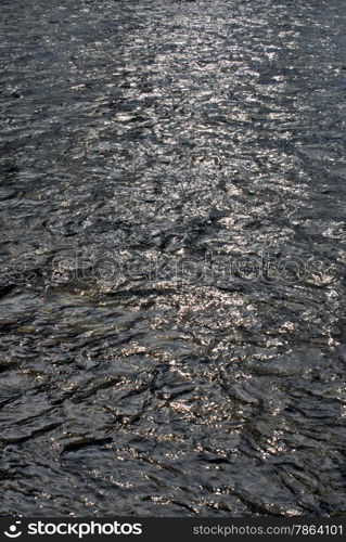 Empty dark water ripples background texture.