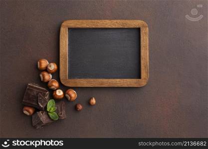 empty frame with chestnuts