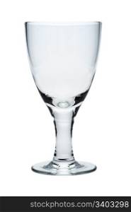 Empty glass, isolated on a white background