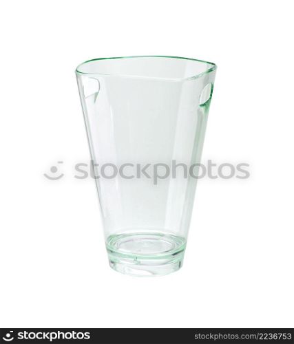 Empty glass isolated on white background. Empty glass isolated