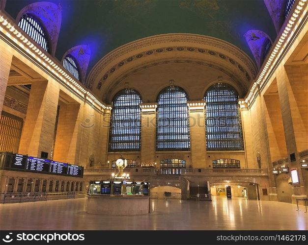 Empty Grand Central Station on April 19th, 2020