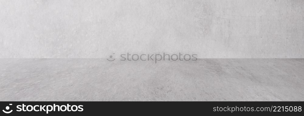 Empty gray concrete room and floor background, Perspective grey gradient concrete room for interior background, backdrop, Gray grunge cement room with space for product display mockup, template