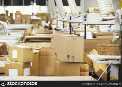 Empty Interior Of Distribution Warehouse