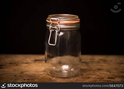 Empty jam jar