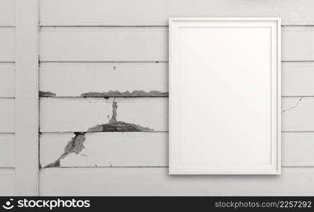 empty modern style frame on composition wall as concept