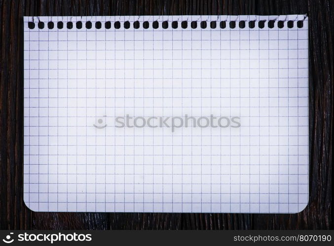 empty notebook on the wooden table, notebook on a table