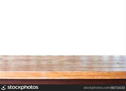 Empty old wooden table top, stock photo