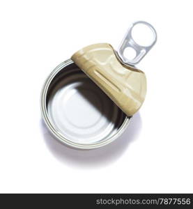Empty Opened Tin Can