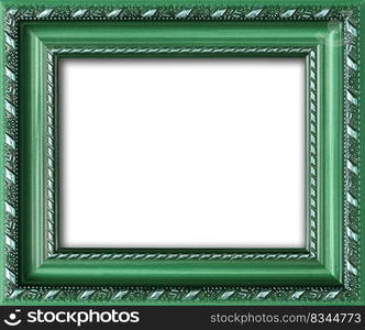 Empty picture frame with a free place inside, isolated on white