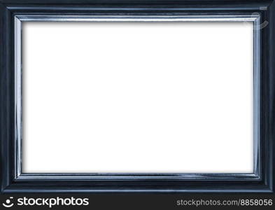 Empty picture frame with a free place inside, isolated on white