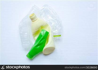 Empty plastic bottle for recycling isolated on over white background.. Empty plastic bottle for recycling isolated.