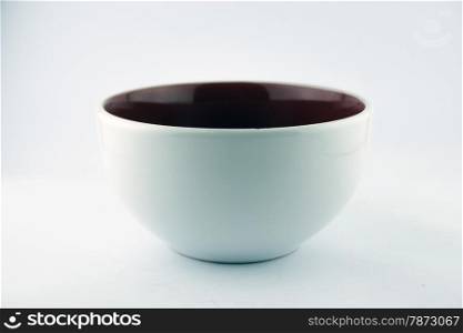 Empty plastic, ceramics bowl.