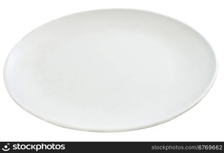 empty plate on a white background