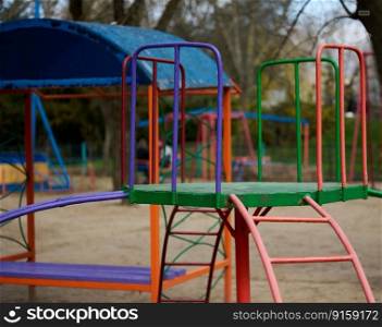 Empty playgrounds for playing, Ukraine