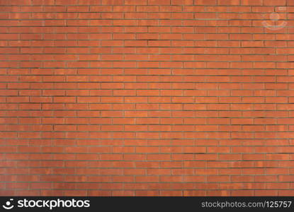 Empty red brick wall textured background with copy-spase