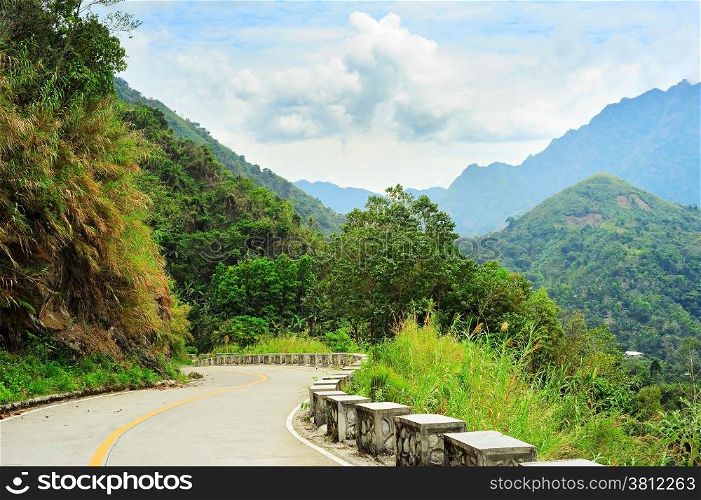 Empty Road in Cordillera Mountains, Luzon, Philippines