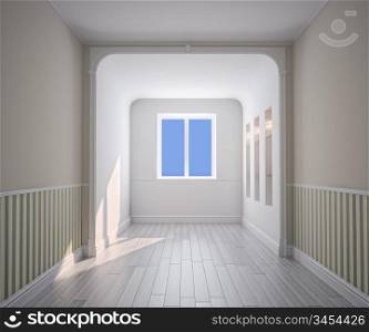 empty room interior (computer generated image)