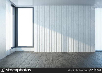 empty room with window