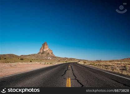 Empty scenic highway in Arizona. Empty scenic highway in Arizona, USA