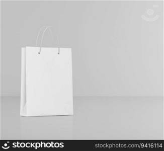 Empty shopping bags for advertising and branding