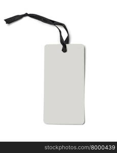 Empty shopping tag template. Isolated on white. with clipping path
