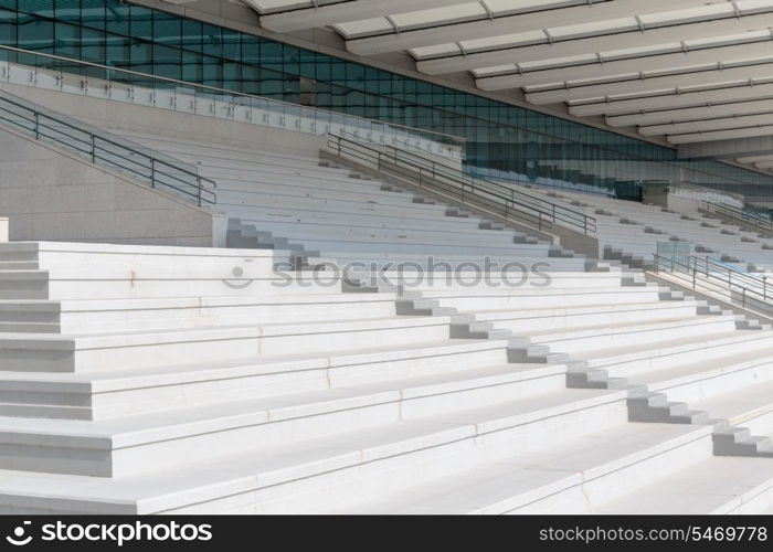 empty sports tribune