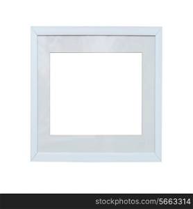 Empty square blank isolated photo frame on white background