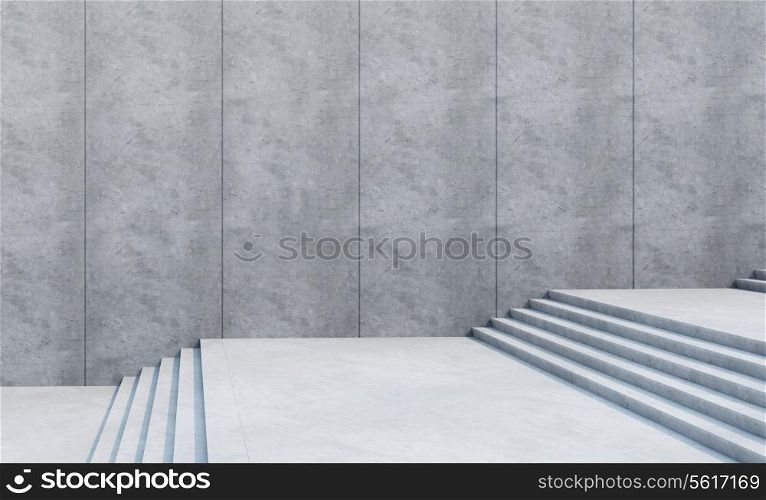 empty stairs in the city