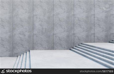 empty stairs in the city