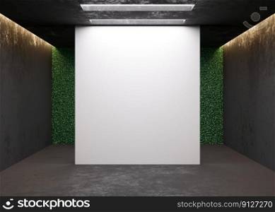 Empty white wall in modern art gallery. Mock up interior in minimalist style. Free, copy space for your picture, text, or another design. Empty exhibition space. 3D rendering. Empty white wall in modern art gallery. Mock up interior in minimalist style. Free, copy space for your picture, text, or another design. Empty exhibition space. 3D rendering.
