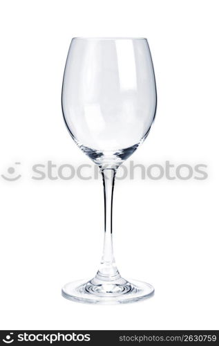 Empty white wine glass