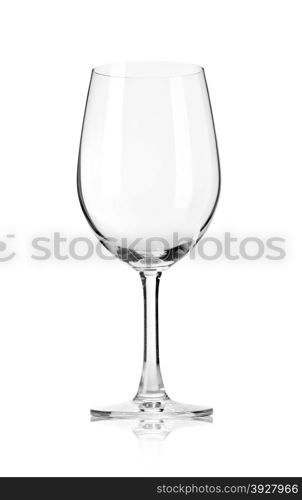 Empty wine glass, isolated on a white background. With clipping path