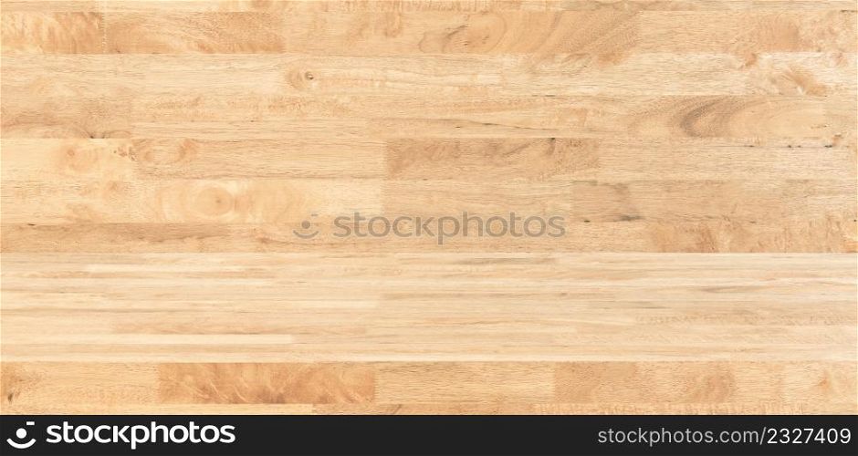 Empty wood table product display background with copy space.