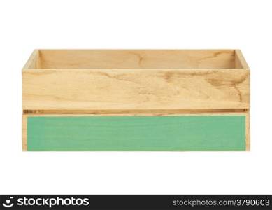 empty wooden crate