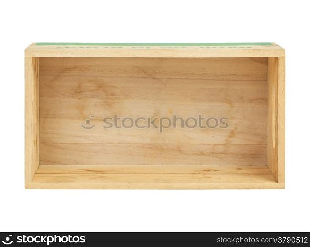 empty wooden crate,top view