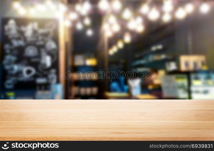 Empty wooden table and room interior decoration background, product montage display, window background.