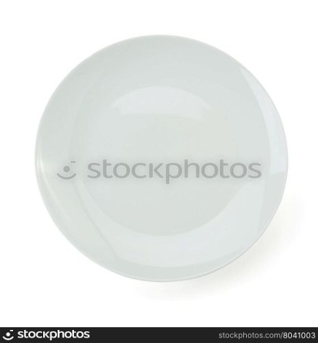 emty plate isolated on white background