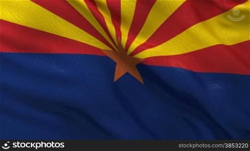 Endlosschleife der Flagge von Arizona - Seamless loop of the flag of Arizona