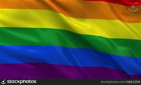 Endlosschleife der Regenbogen Flagge