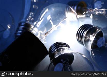 energy bulb macro close up
