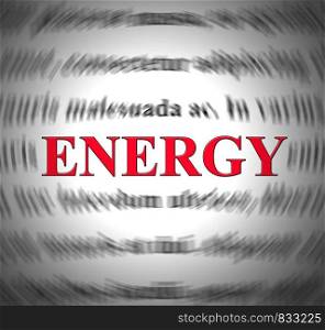 Energy concept icon depicts buzz and excitement for promotion. Publicity and exposure to promote website - 3d illustration